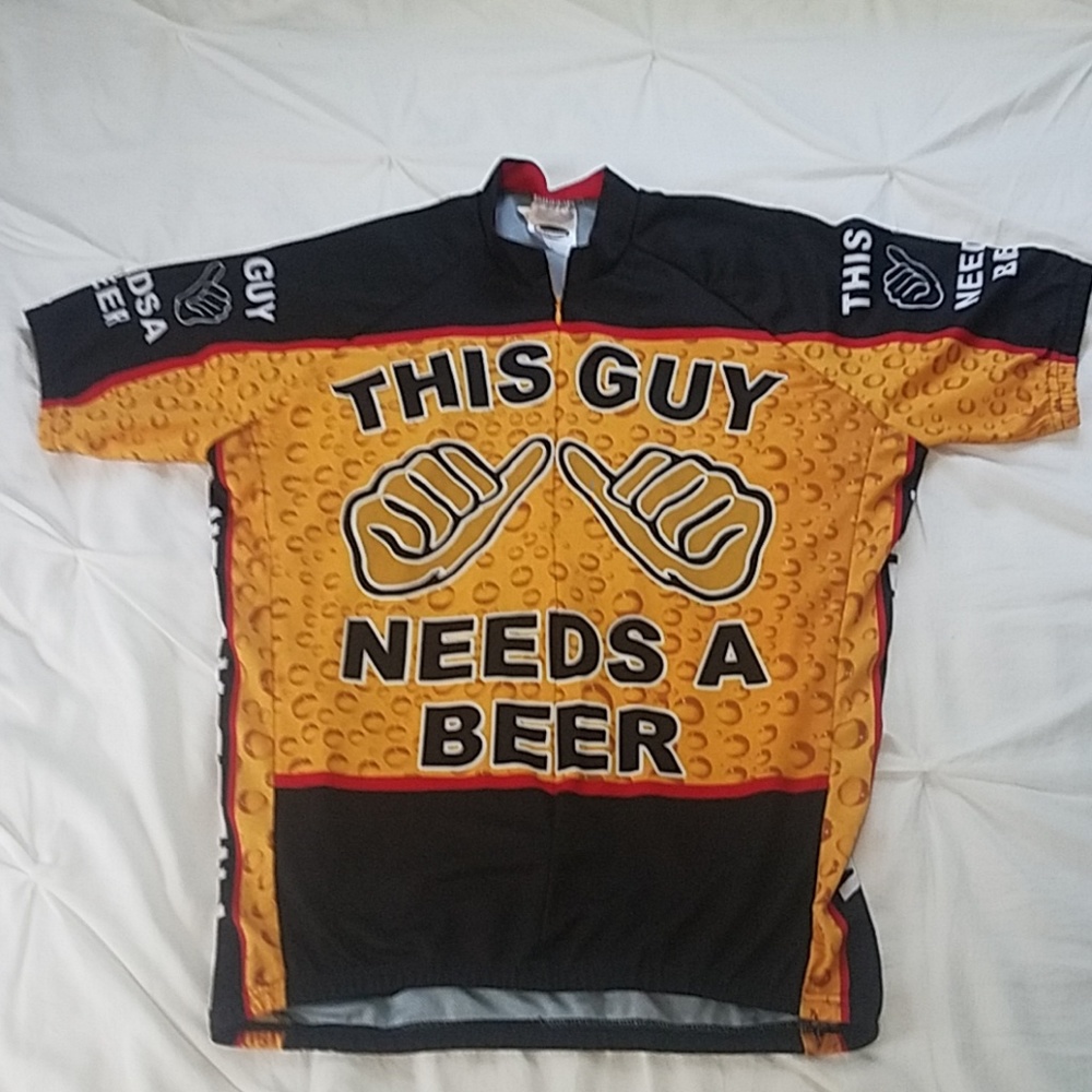 Mens large cycling Jersey